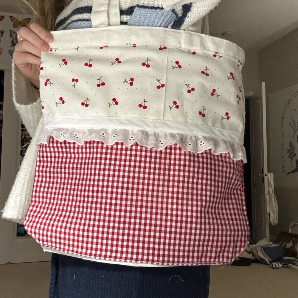Cherry Patterned Tote Bag